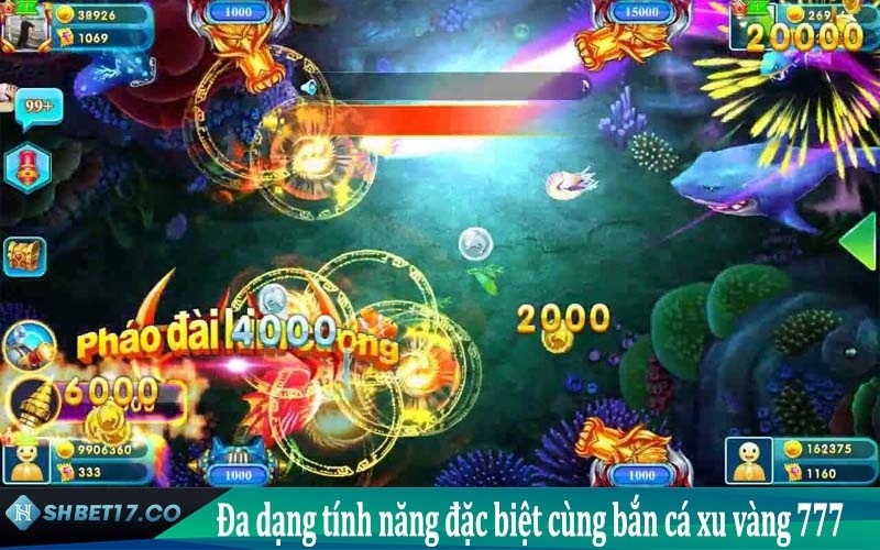 Bắn cá xu vàng 777 tại SHBET